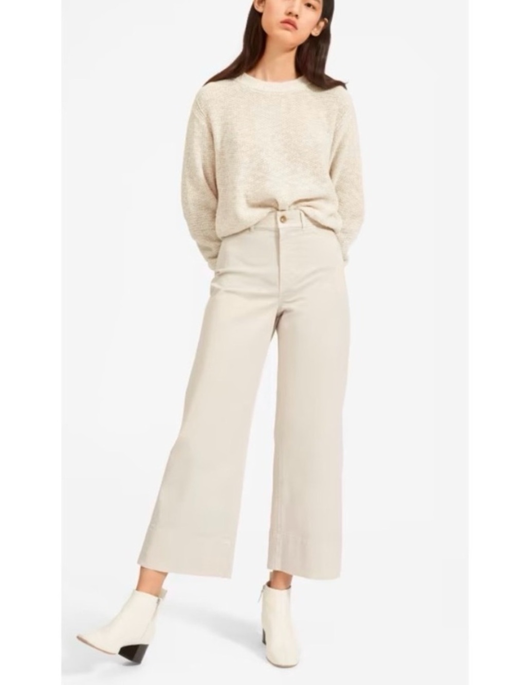 Everlane Lightweight Wide Leg Crop chino